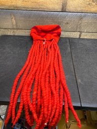 Faux Red Dread Hat Z1