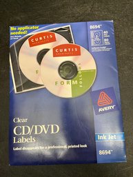 Clear CD / DVD Labels