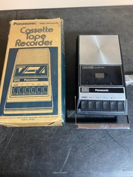 Vtg Panasonic Tape Recorder In Box
