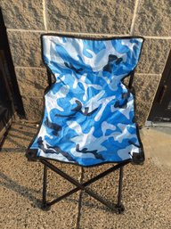 Blue Camo Children's Lawn Chair No Cover B4