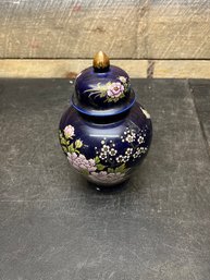 Blue Flower Jar  Urn