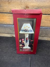 Lenox Winters Greetings Collectible Candlestick Lamp