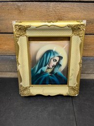 Virgin Mary Framed Picture (Broken)