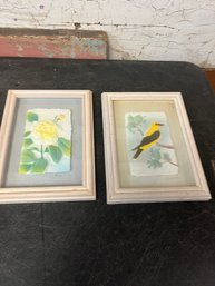 Flower And Bird Hand Caster Paper Frames (B3)