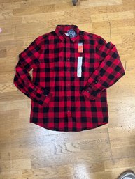 Red St. Johns Bay Flannel Size Medium (J2)