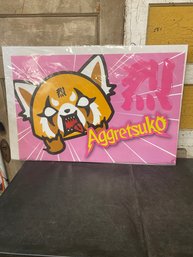 Large Pink Aggretsuko Poster New C4