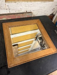 Square Wood Framed Mirror (Z1)