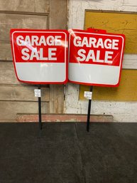 2 Unused Garage Sale Signs C1