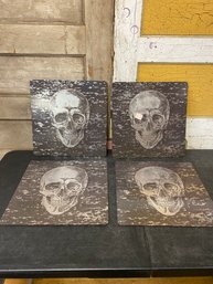 4 Piece Decorative Skeleton Boards C1