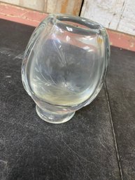 Small Glass Engraved Decorative Bud Vase A2