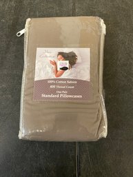100 Percent Cotton 2 Piece Pillow Case Set New B4