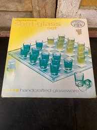 Shot Glass Checkerboard Set In Box G2