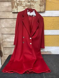 Size 16 Union USA Made Red Dress Coat GH1