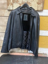 Knowles & Carter  Black Leather Jacket Size Unknown GH1