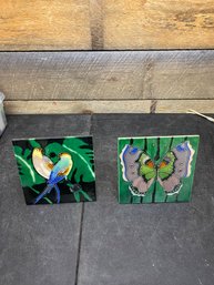 Butterfly / Birds Painted Plaques (HB7)