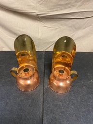 Copper And Brass Candle Holders (Z2)