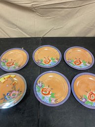 Flower Painted Plates Set (Z3)