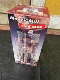 Money Mill Coin Bank In Open Box A1