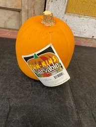 Faux Carvable Pumpkin A1