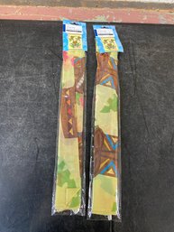 2 New Tiki Garden Flags A1