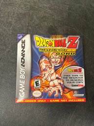 Gameboy Advance Dragon Ball Z Video Game Disc (L2)