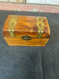 Small Plymouth Mass Wooden Chest B2