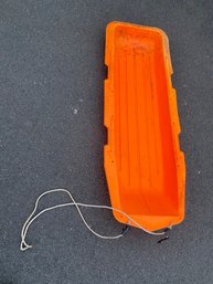 2 Paris Expidition Orange Sled With Rope Handle Barn