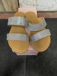 Glaze Sandals  #1 Honey 73 Silver 8.5 L3