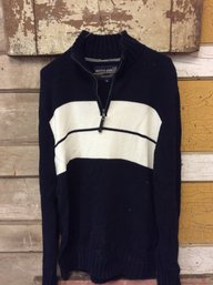 Nautica Jeans Co. Quarter Zip Sweater Size Large (Z3)