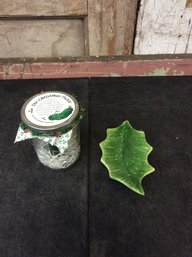 Christmas Lot ('christmas Pickle' And Tray) (Z3)