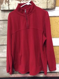 Red Croft & Barrow Quarter Zip Sweater Size XL (Z6)