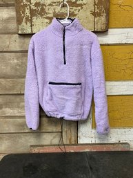 L Purple NoBo Fuzzy Pullover GH1