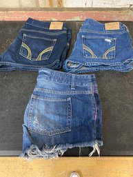 3 Piece Shorts Lot Hollister & Pink K2