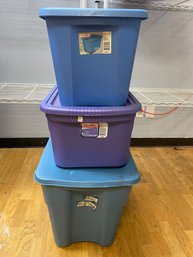 3 Piece Storage Bin Lot (h4 Floor)