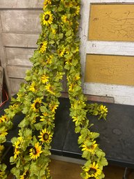 5 Strand Sunflower Garland Lot J4