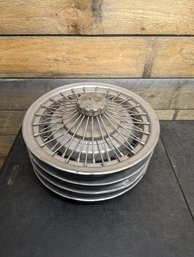 Vtg Chevy Hubcap Lot D2