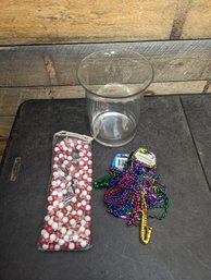 Glass Vase And New Beads D2