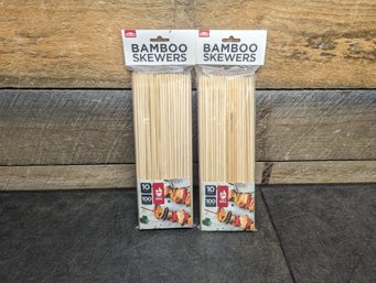 New Bamboo Skewer Lot Of 2 J4