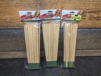 New Bamboo Skewer Lot Of 3 J4