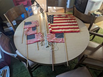 Vtg American Flags Lot