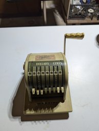 Vtg Paymaster Check Writer