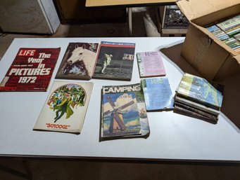 Large Vtg Books Magazines Lot