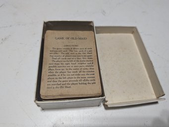 Antique Old Maid Game Cards