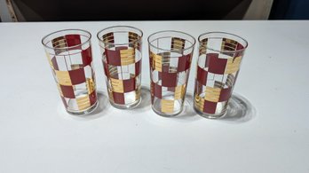 Vtg Red And Gold MCM Glasses