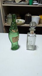 2 Vtg Collectible Bottles