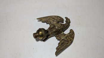 Vintage Brass Eagle Bird Finial Flag Pole Topper