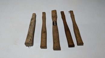 Lot Of Vtg Wood Hammer Axe Handles