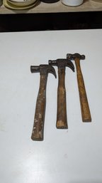 Lot Of 3 Vtg Hammers