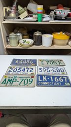 Vtg License Plate Lot