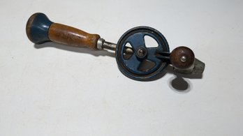 Blue Hand Crank Drill